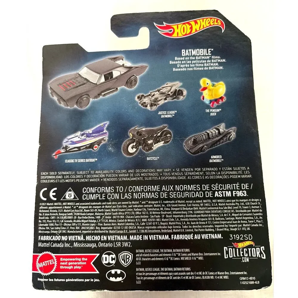 The Batman 2021 Hot-Wheels Batman Series Batmobile 1:50 Scale 2022 Movie